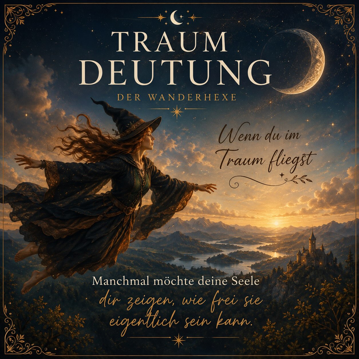 🌙 Traumdeutung der Wanderhexe

Wenn du im Traum fliegst

Wer hat nicht schon einmal davon geträumt?

Plötzlich hebst du vom Boden ab. Du gleitest mühelos durch die Luft, schwebst über Wälder, Berge oder das Meer und für einen Moment fühlt sich alles ganz leicht an.

Flugträume gehören zu den häufigsten Träumen überhaupt. Und genauso unterschiedlich wie wir Menschen sind, können auch ihre Bedeutungen sein.

Oft steht das Fliegen für Freiheit. Für das Gefühl, über den Dingen zu stehen oder endlich loslassen zu können. Vielleicht zeigt dir deine Seele, dass viel mehr in dir steckt, als du selbst gerade glaubst.

Doch nicht jeder Flug fühlt sich gleich an.

War das Fliegen leicht und voller Freude? Dann kann es ein Zeichen dafür sein, dass du gerade Vertrauen in deinen eigenen Weg entwickelst oder dich nach mehr Leichtigkeit sehnst.

Hattest du dagegen Mühe, überhaupt abzuheben? Oder hattest du Angst, wieder abzustürzen? Dann lohnt sich ein Blick auf dein eigenes Leben. Gibt es etwas, das dich zurückhält? Zweifel? Ängste? Oder vielleicht den Wunsch, endlich mutiger zu sein?

Deshalb frage ich bei Flugträumen nicht nur: “Du bist geflogen?”

Ich frage viel lieber:

✨ Wie hat es sich angefühlt?

Denn genau dort versteckt sich oft die eigentliche Botschaft.

Ich finde den Gedanken wunderschön, dass uns unsere Seele manchmal zeigt, wie frei sie eigentlich sein könnte – selbst dann, wenn wir uns im Alltag gerade gar nicht so fühlen.

🌙 Im WhatsApp-Kanal gehe ich noch ausführlicher auf die verschiedenen Bedeutungen von Flugträumen ein. Dort sprechen wir auch darüber, warum Höhe, Richtung und sogar das Gefühl während des Fliegens die Traumdeutung verändern können.

Habt ihr schon einmal geträumt, dass ihr fliegt? Wie hat sich dieser Traum angefühlt? Erzählt es mir gerne in den Kommentaren. 💜

#die_wanderhexe #Traumdeutung #FliegenImTraum #Traumsymbole #Selbsterkenntnis