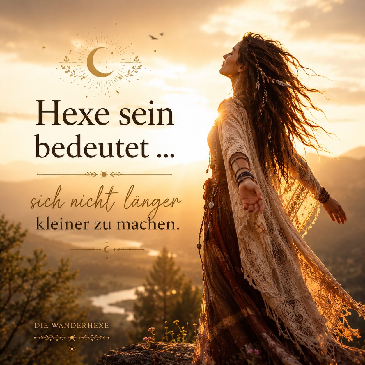 Du hast dich oft zurückgenommen.

Leiser gemacht. 
Angepasst. 
Verkleinert.

Damit andere sich wohler fühlen.

Aber irgendwann kommt dieser Moment, 
in dem du verstehst:

Du musst nicht weniger werden, 
damit andere dich akzeptieren können.

Hexe sein bedeutet, 
dir endlich den Raum zu nehmen, 
der schon immer deiner war.

✨

Hast du dich selbst schon einmal kleiner gemacht, um dazuzugehören?

Wenn dich dieser Beitrag berührt hat, freue ich mich, wenn du ihn likst, speicherst oder mit Menschen teilst, die das gerade fühlen müssen. ✨

#die_wanderhexe #selbstwert #modernehexe #dubistgenug #innerekraft
