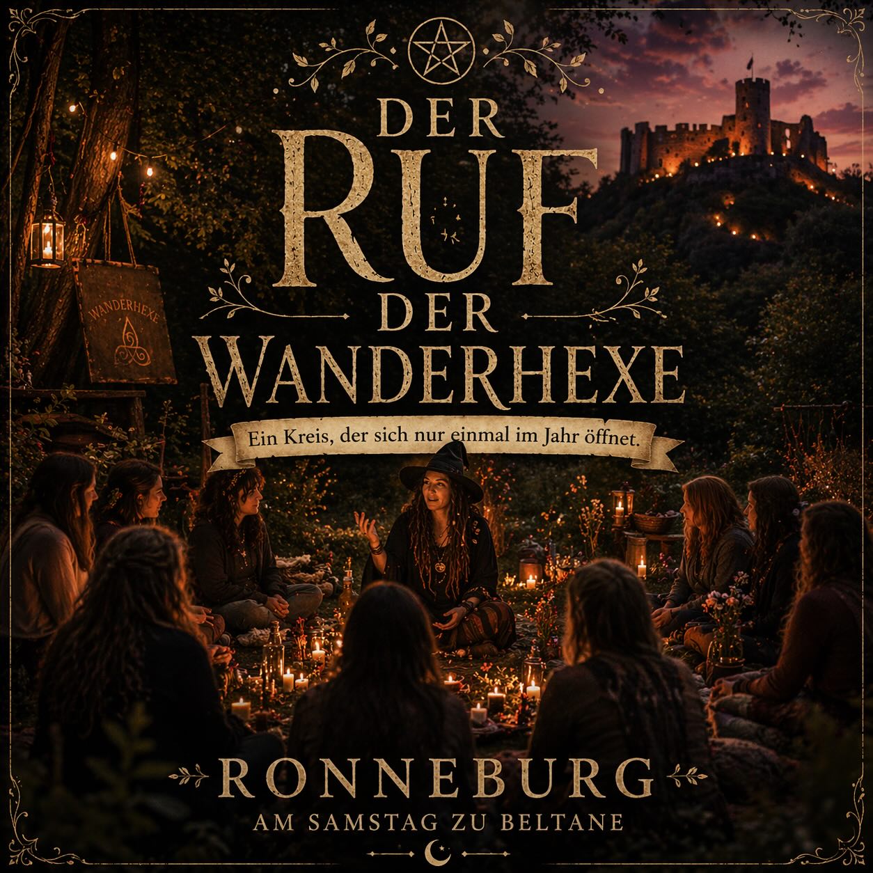 Wolltest du schon immer mal wissen,
wie es sich anfühlt,
nicht nur zuzuhören –
sondern selbst Teil davon zu sein?

Nicht alles zu verstehen.
Aber es zu spüren.

Einen Moment zu erleben,
der anders ist
als das, was man kennt.

Kein klassischer Unterricht.
Kein bloßes Zuschauen.

🔥 Der Ruf der Wanderhexe
Ein Kreis, der sich nur einmal im Jahr öffnet.

📍 Ronneburg – Samstag zu Beltane

#die_wanderhexe #beltane #burgronneburg #hexenkreis #magieimalltag ✨