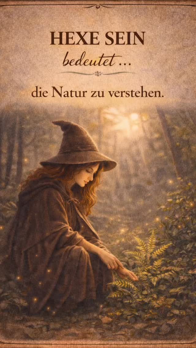Die Natur spricht ständig mit uns.
Nicht laut. Nicht aufdringlich.
Aber wenn wir still werden, können wir sie hören.

Ein Rascheln im Wald.
Das Licht zwischen den Bäumen.
Der Rhythmus der Jahreszeiten.

Hexe sein bedeutet nicht nur Wissen über Kräuter oder Rituale.
Es bedeutet auch, wieder zu lernen zuzuhören.

Denn eines vergessen wir viel zu oft:

Wir sind kein Teil außerhalb der Natur.
Wir sind Teil von ihr.

✨ Wann hast du zuletzt bewusst die Natur wahrgenommen?

#die_wanderhexe #naturmagie #waldmagie #hexenwissen #modernehexe magischerimpuls