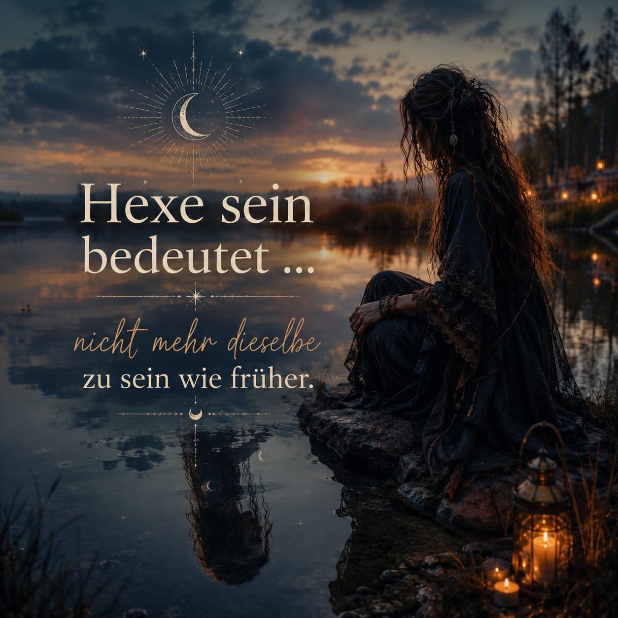 Manche Erfahrungen verändern dich.

Leise.
Langsam.
Und irgendwann merkst du:

Du reagierst anders.
Fühlst anders.
Denkst anders.

Und vielleicht trauerst du manchmal sogar der alten Version von dir hinterher.

Aber Wachstum sieht nicht immer sanft aus.

Hexe sein bedeutet,
zu akzeptieren,
dass du nicht mehr dieselbe bist wie früher.

✨

Hast du dich in den letzten Jahren stark verändert?

Wenn dich dieser Beitrag berührt hat, freue ich mich, wenn du ihn likst, speicherst oder mit Menschen teilst, die das gerade fühlen müssen. ✨

#die_wanderhexe #selbstfindung #veränderung #modernehexe #wachstum