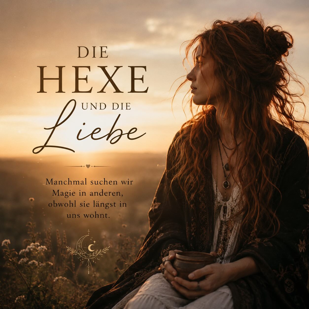 Manchmal ist Liebe nicht das,
was uns zerstört.

Sondern das,
woran wir krampfhaft festhalten,
obwohl wir längst spüren,
dass wir uns selbst dabei verlieren.

Die Hexe weiß:
Liebe darf tief gehen.
Aber niemals so tief,
dass du dich selbst darin nicht mehr findest.

Und manchmal beginnt die größte Magie genau dann,
wenn du aufhörst,
deinem eigenen Herzen hinterherzulaufen —
und anfängst,
es endlich in den Arm zu nehmen.

✨

Wenn dir dieser Beitrag gefallen hat, freue ich mich, wenn du ihn likest, speicherst oder mit jemandem teilst, der ihn gerade vielleicht fühlen muss.

Was bedeutet Liebe für dich:
Festhalten oder frei sein?

#die_wanderhexe #hexensein #selbstliebe #liebe #emotionaleheilung