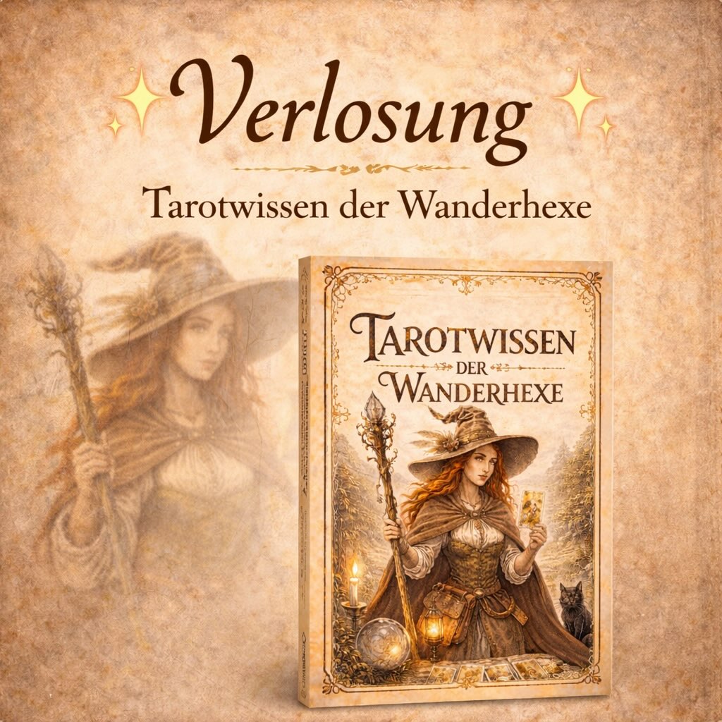 🔮 Verlosung – Tarotwissen der Wanderhexe 🔮

Manchmal begegnen uns Dinge genau zur richtigen Zeit.
Und vielleicht ist genau jetzt der Moment, tiefer in die Welt des Tarots einzutauchen…

Ich verlose 1 Exemplar meines Buches „Tarotwissen der Wanderhexe“ ✨

Wenn du Tarot liebst oder beginnen möchtest, es wirklich zu verstehen, ist das deine Chance.

So kannst du teilnehmen:
✨ Folge meinem Account
✨ Like diesen Beitrag
✨ Schreib in die Kommentare:
Was fasziniert dich am Tarot?

Die Verlosung endet am 19.04.2026 um 23:59 Uhr.
Der/Die Gewinner:in wird per Direktnachricht benachrichtigt.

📦 Der Versand erfolgt direkt über Amazon.

Viel Glück 🍀 und möge dich die richtige Karte finden.

Teilnahmebedingungen:
Dieses Gewinnspiel steht in keiner Verbindung zu Instagram und wird in keiner Weise von Instagram gesponsert, unterstützt oder organisiert.
Teilnahme ab 18 Jahren.
Teilnahme nur innerhalb Deutschlands möglich.
Der Rechtsweg ist ausgeschlossen.
Keine Barauszahlung des Gewinns.
Der/Die Gewinner:in wird nach Ablauf der Verlosung per Zufallsprinzip ermittelt und per Direktnachricht kontaktiert.
Die im Rahmen des Gewinnspiels erhobenen Daten werden ausschließlich zur Durchführung der Verlosung verwendet und anschließend gelöscht.

#die_wanderhexe #tarotwissen #kartenlegen #tarotlernen #verlosung